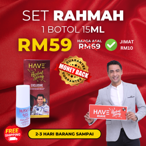 HAVE HERBAL SPRAY SET RAHMAH - 1 BOTOL 15ML (NEW)